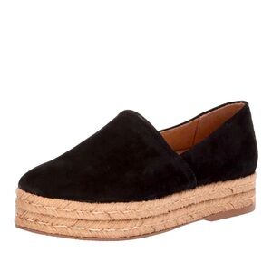 Naturalizer Thea 3 Platform Slip On Espadrilles Black Shoes